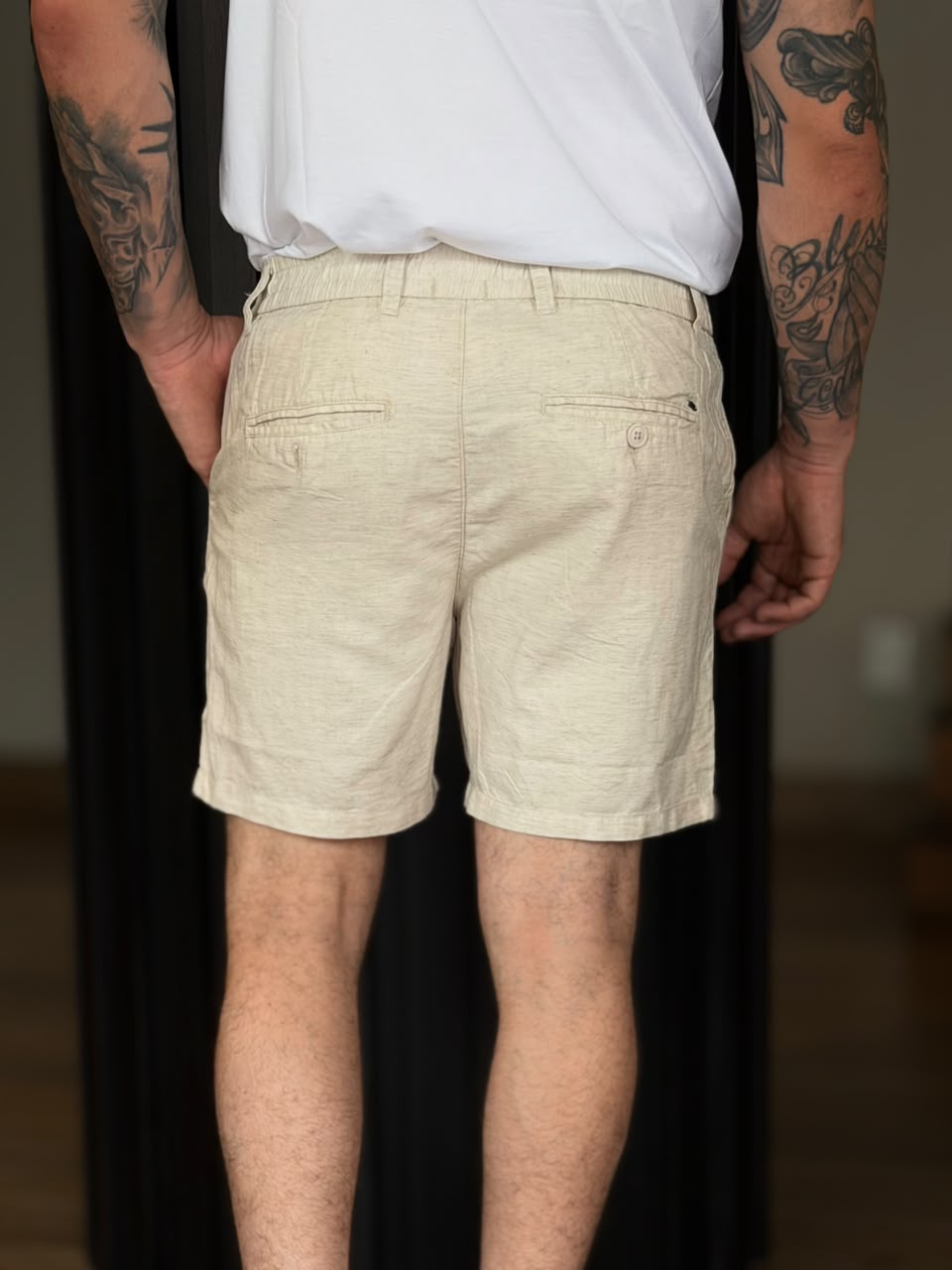 Short de Linho Alfaiataria Mk