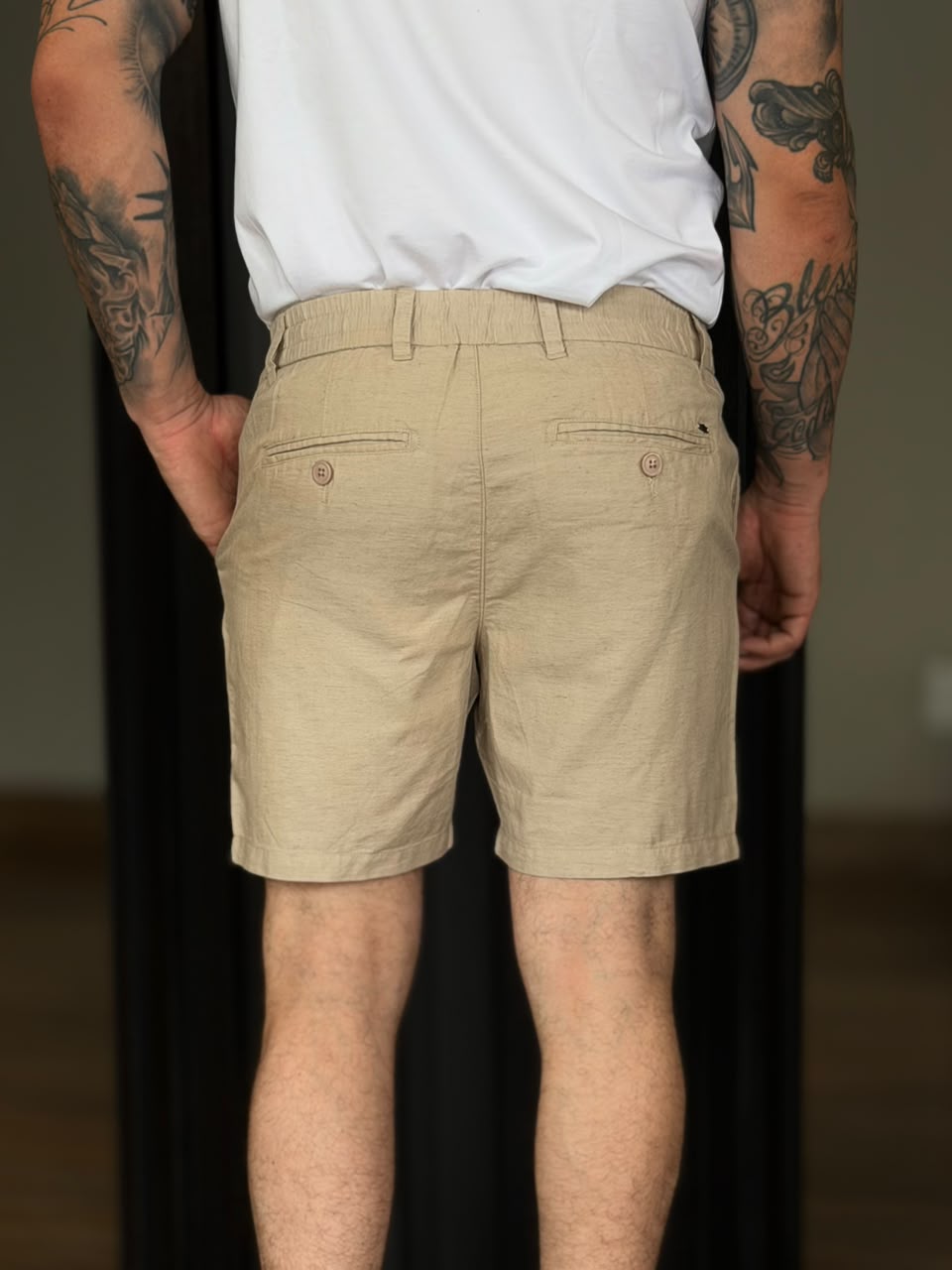 Short de Linho Alfaiataria Mk