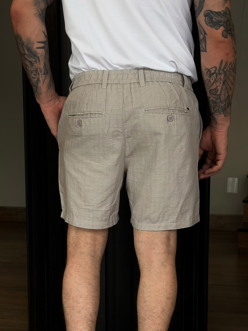 Short de Linho Alfaiataria Mk