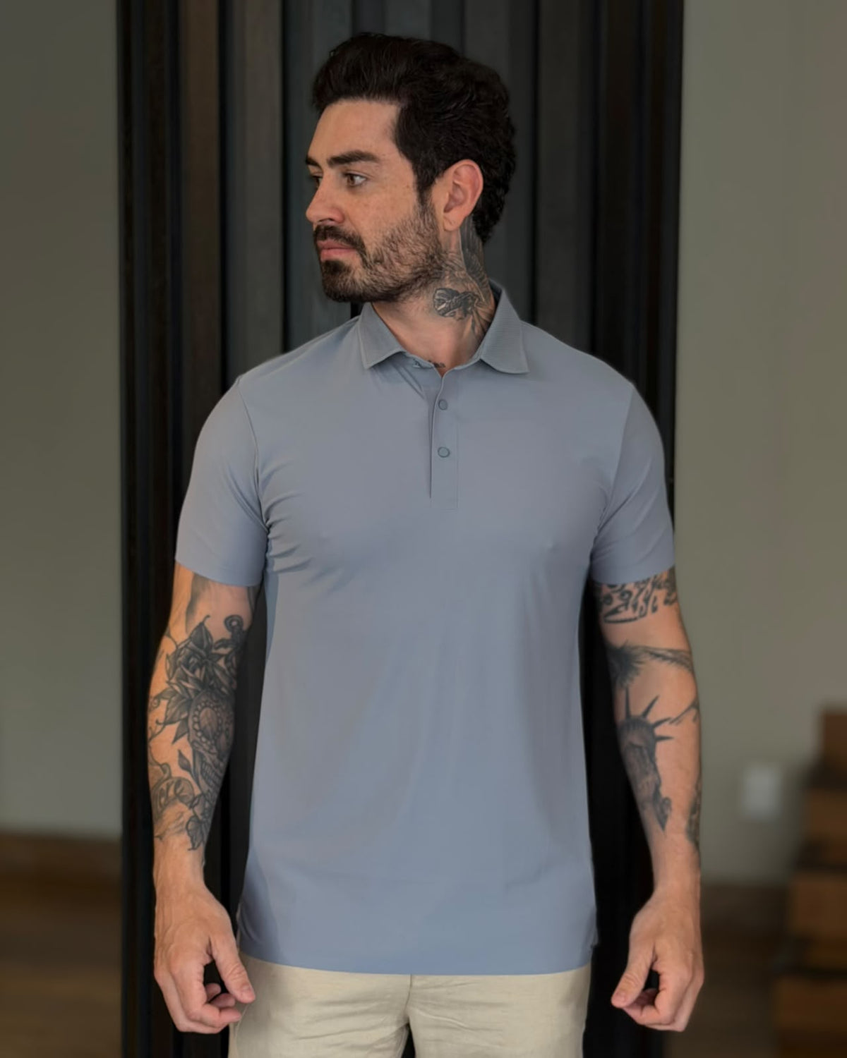 Polo Tech Botão