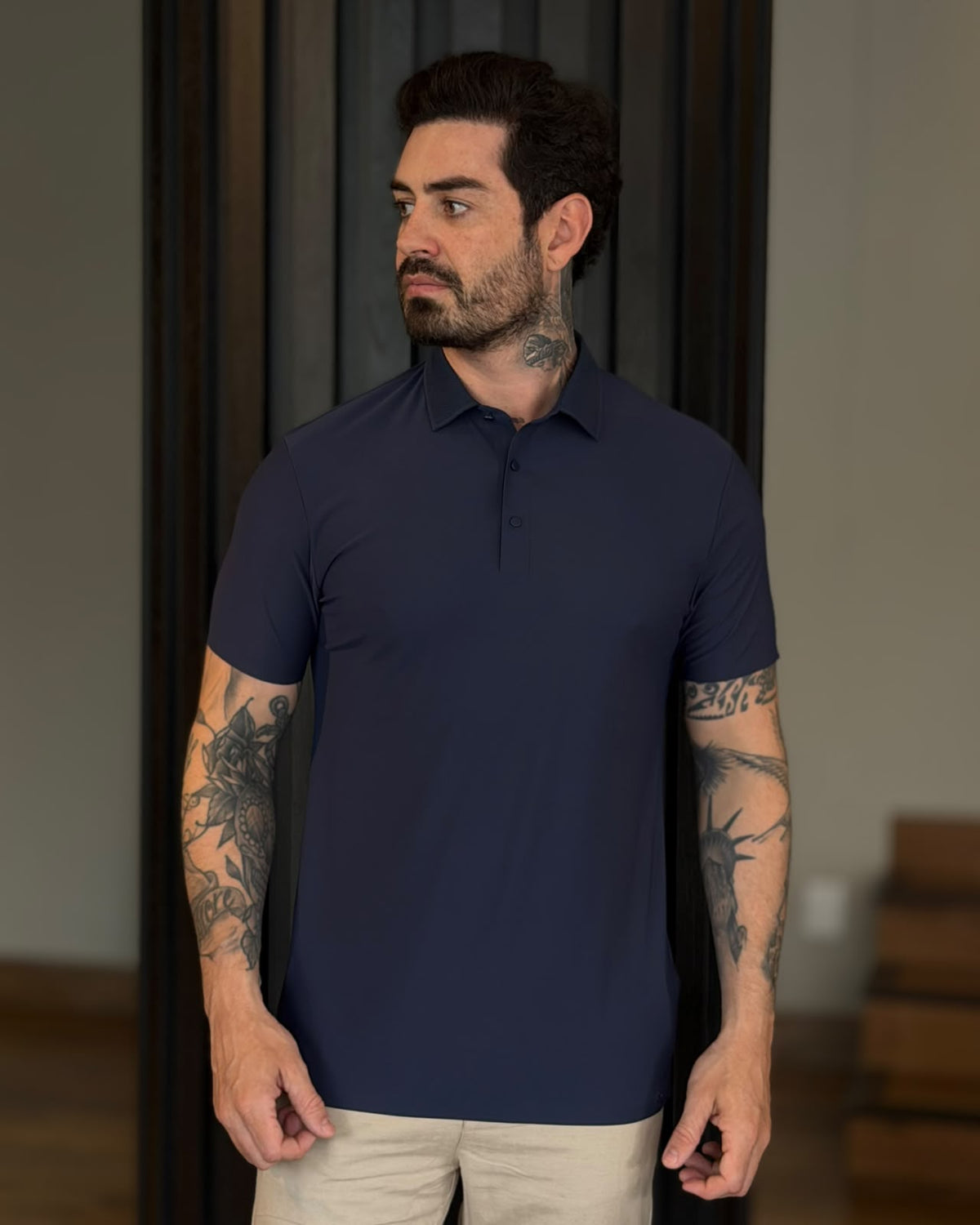 Polo Tech Botão