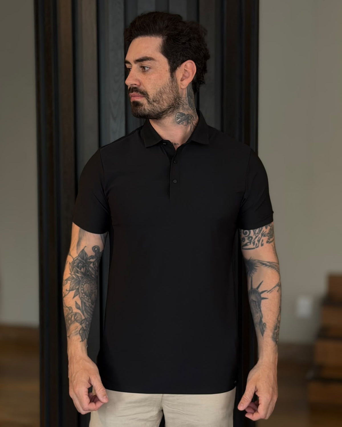 Polo Tech Botão