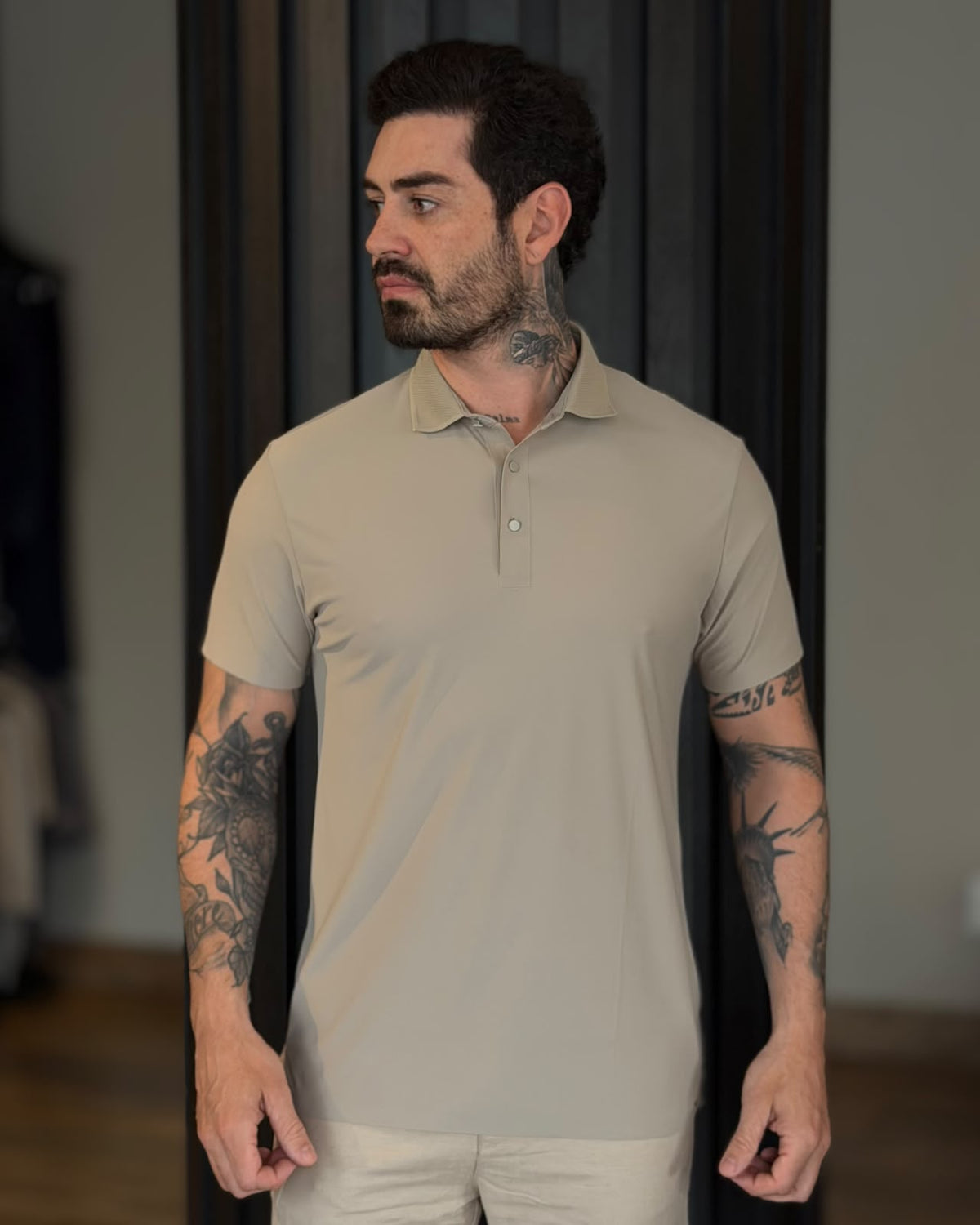 Polo Tech Botão