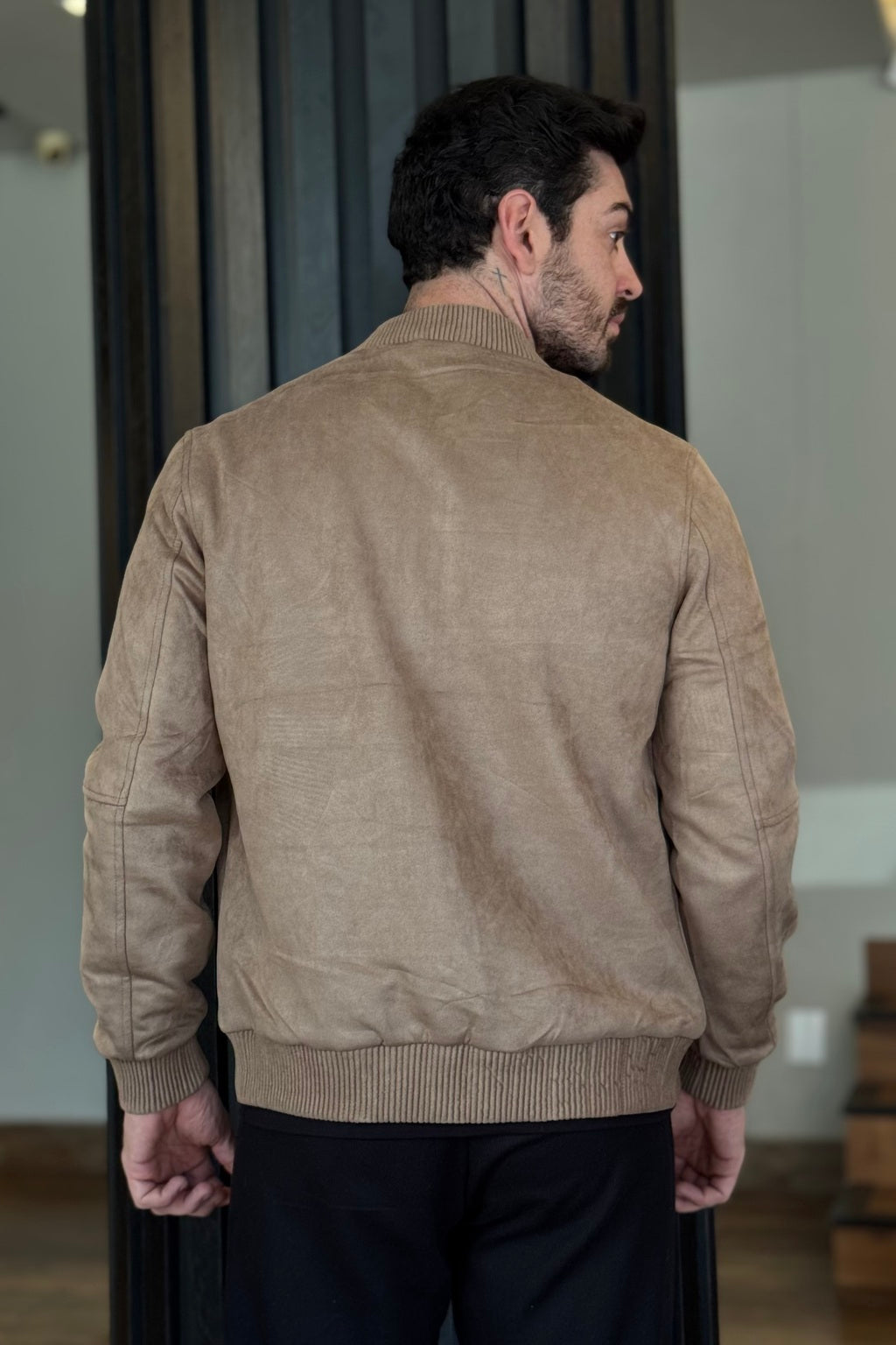 Jaqueta Bomber Camurça Mk