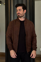 Jaqueta Bomber Camurça Mk