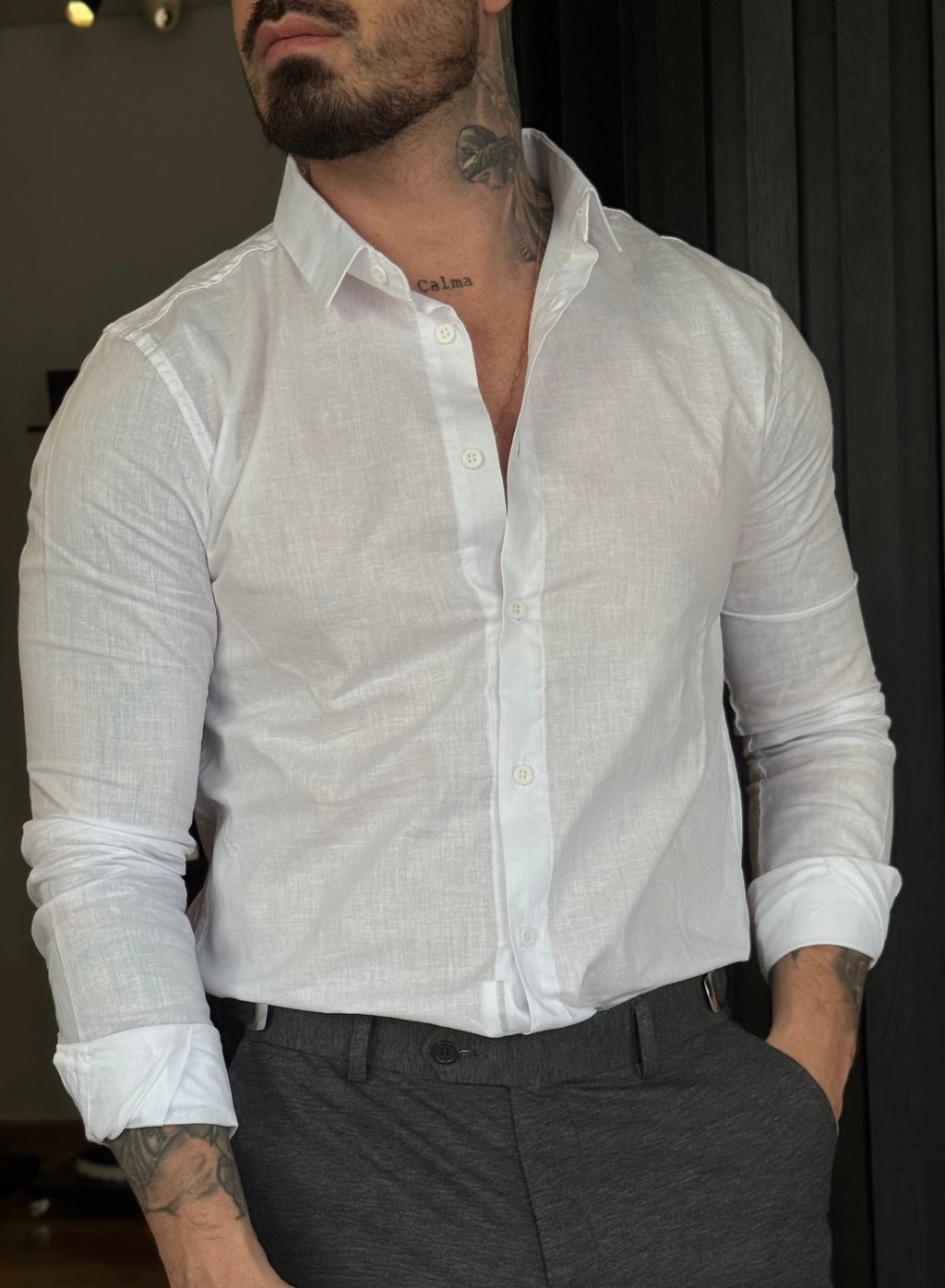 Camisa de linho Mk M/L