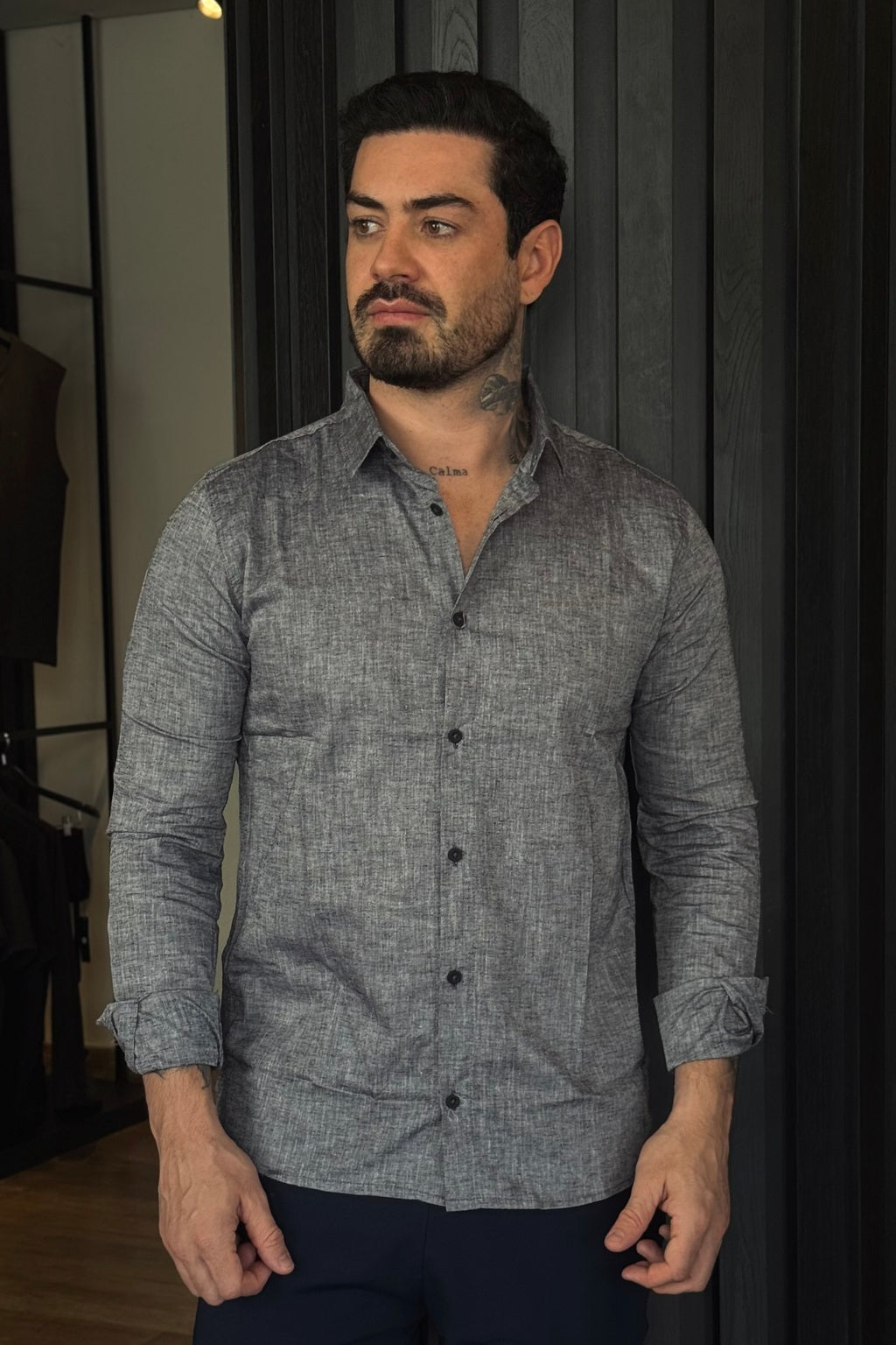 Camisa de linho Mk M/L