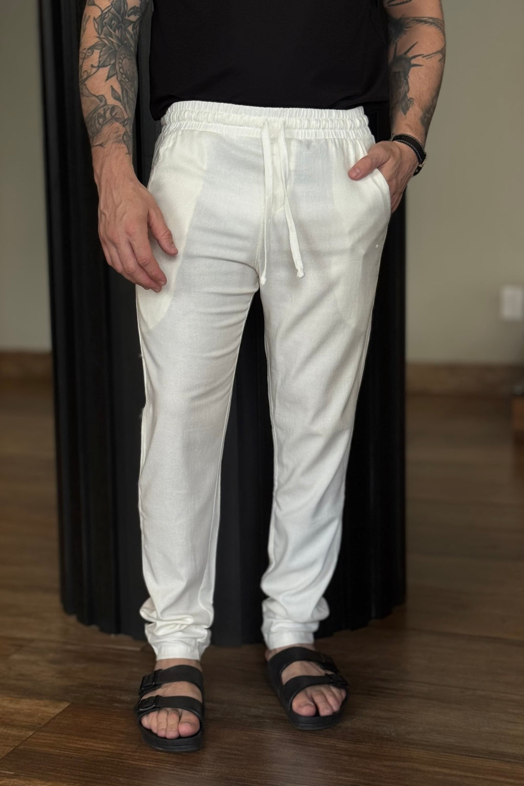 Calça de Linho Mykonos