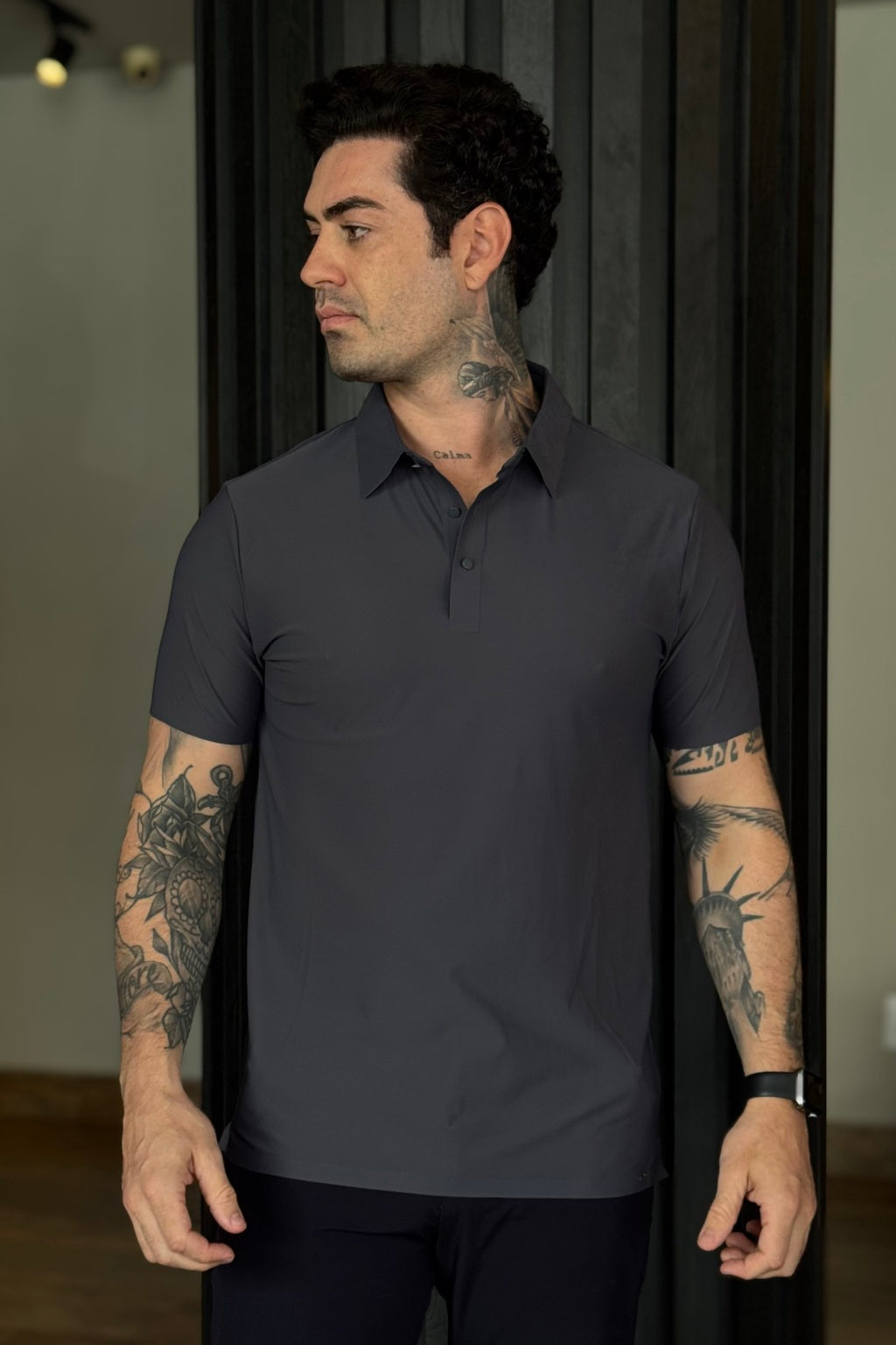Polo Botão Tech