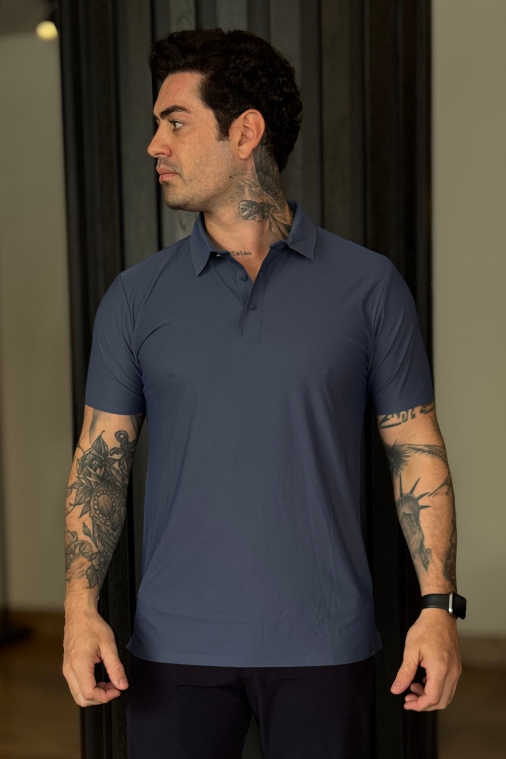 Polo Botão Tech