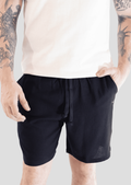Short de Linho Mykonos - Preto