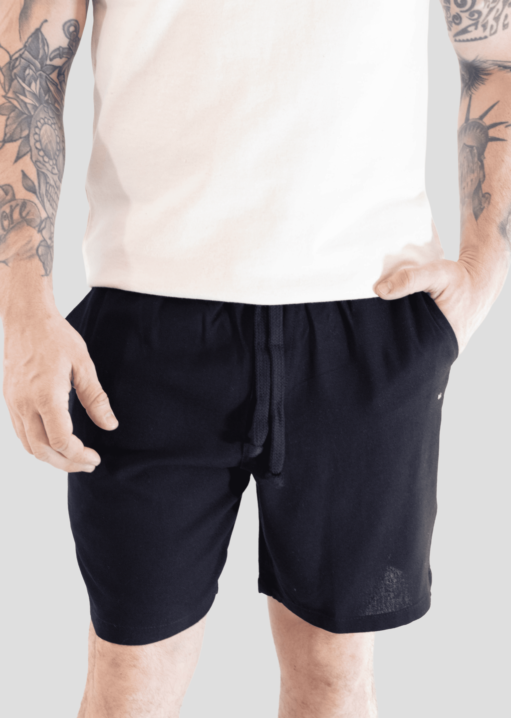 Short de Linho Mykonos - Preto