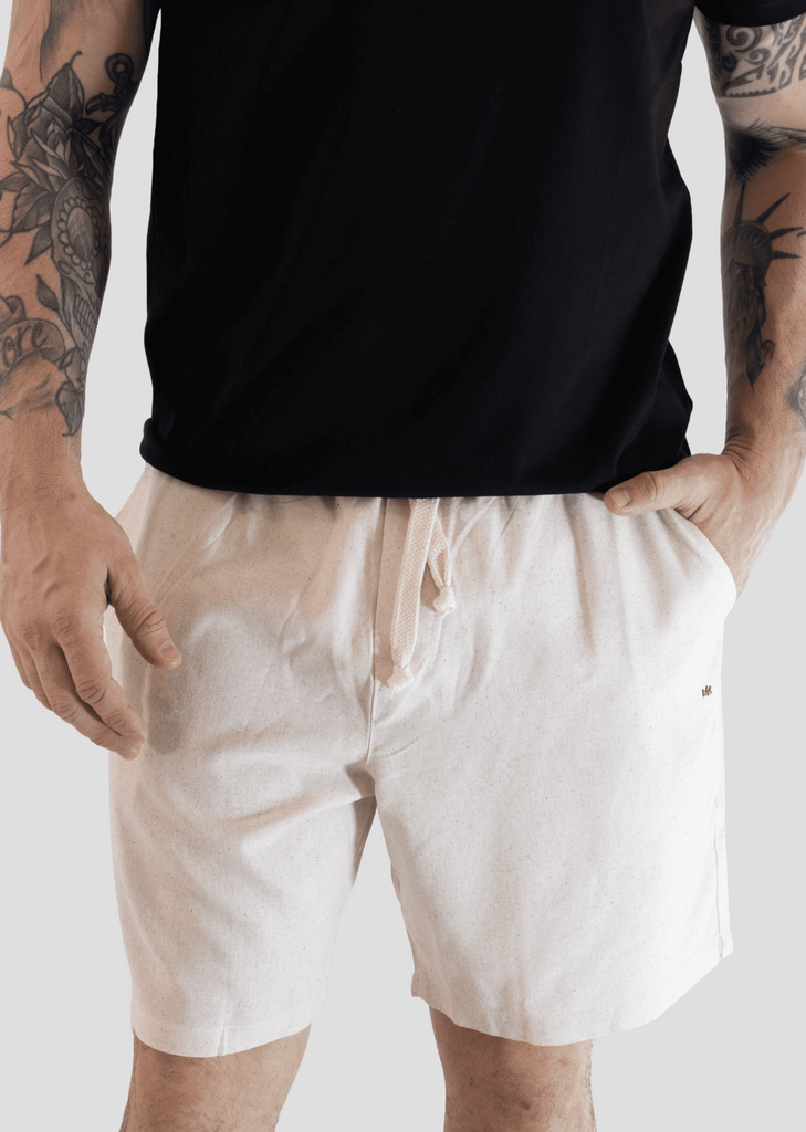Short de Linho Mykonos - Areia