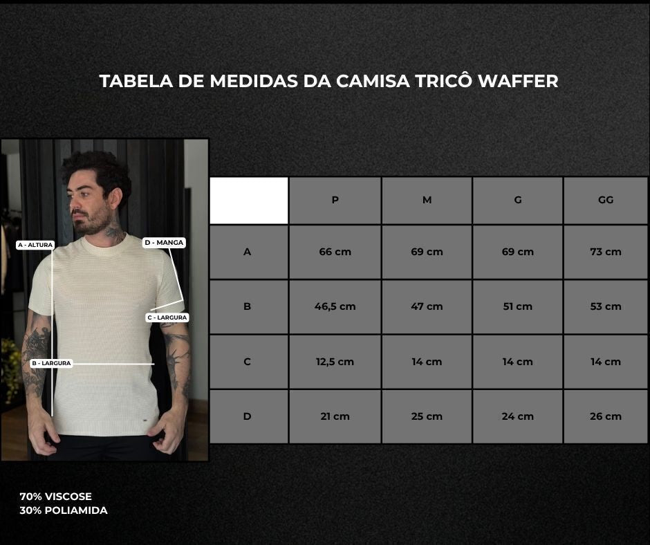Camiseta Tricot Waffer